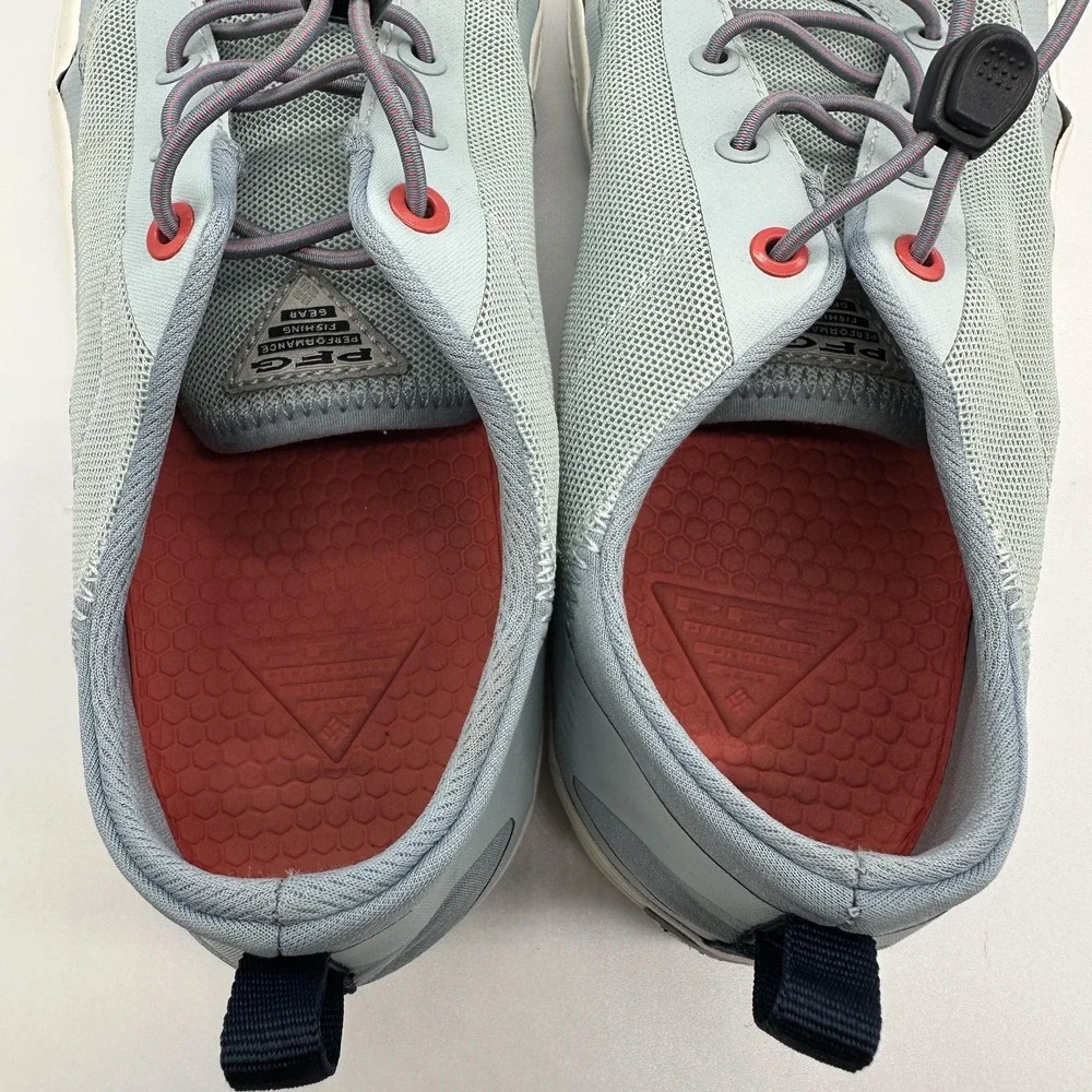 Columbia PFG Shoes Womens Size 9W Blue Mesh Water Boat Deck Sneakers BK1617-468‎